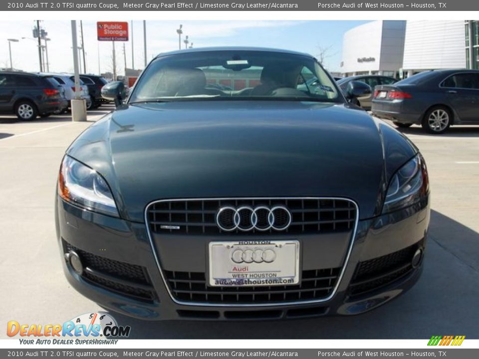 2010 Audi TT 2.0 TFSI quattro Coupe Meteor Gray Pearl Effect / Limestone Gray Leather/Alcantara Photo #3