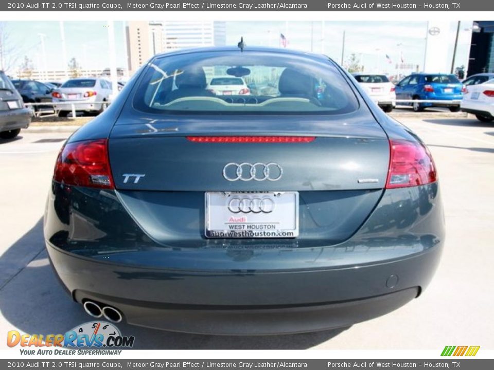 2010 Audi TT 2.0 TFSI quattro Coupe Meteor Gray Pearl Effect / Limestone Gray Leather/Alcantara Photo #4