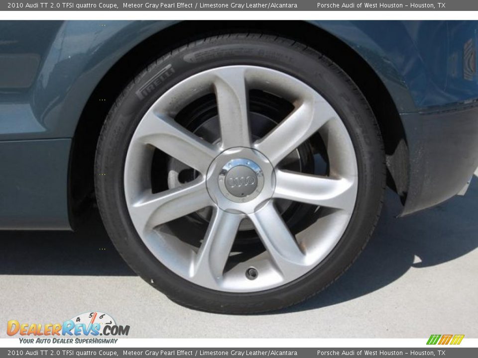 2010 Audi TT 2.0 TFSI quattro Coupe Meteor Gray Pearl Effect / Limestone Gray Leather/Alcantara Photo #6
