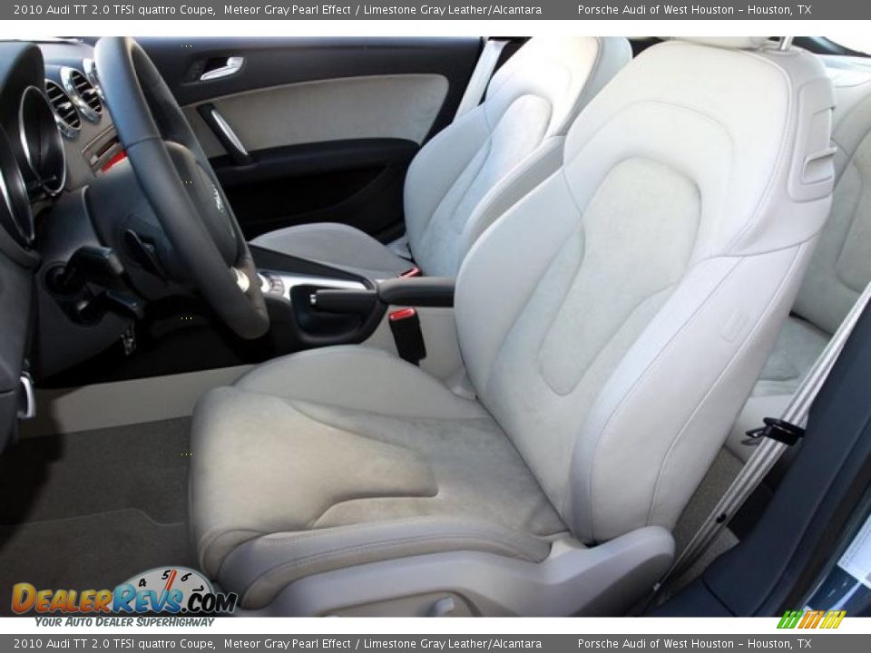 2010 Audi TT 2.0 TFSI quattro Coupe Meteor Gray Pearl Effect / Limestone Gray Leather/Alcantara Photo #8