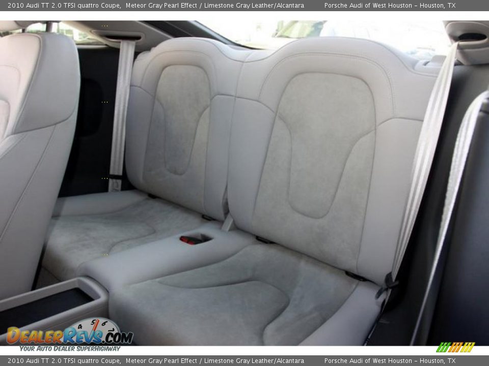2010 Audi TT 2.0 TFSI quattro Coupe Meteor Gray Pearl Effect / Limestone Gray Leather/Alcantara Photo #9
