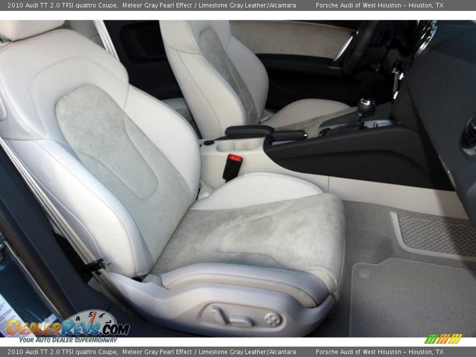 2010 Audi TT 2.0 TFSI quattro Coupe Meteor Gray Pearl Effect / Limestone Gray Leather/Alcantara Photo #10