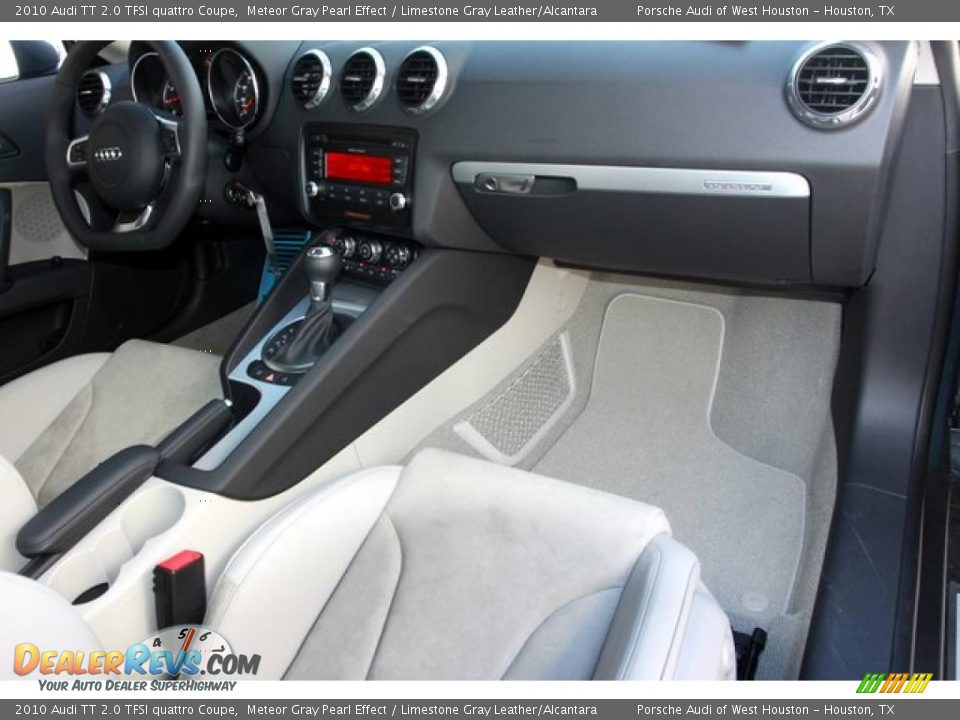 2010 Audi TT 2.0 TFSI quattro Coupe Meteor Gray Pearl Effect / Limestone Gray Leather/Alcantara Photo #11