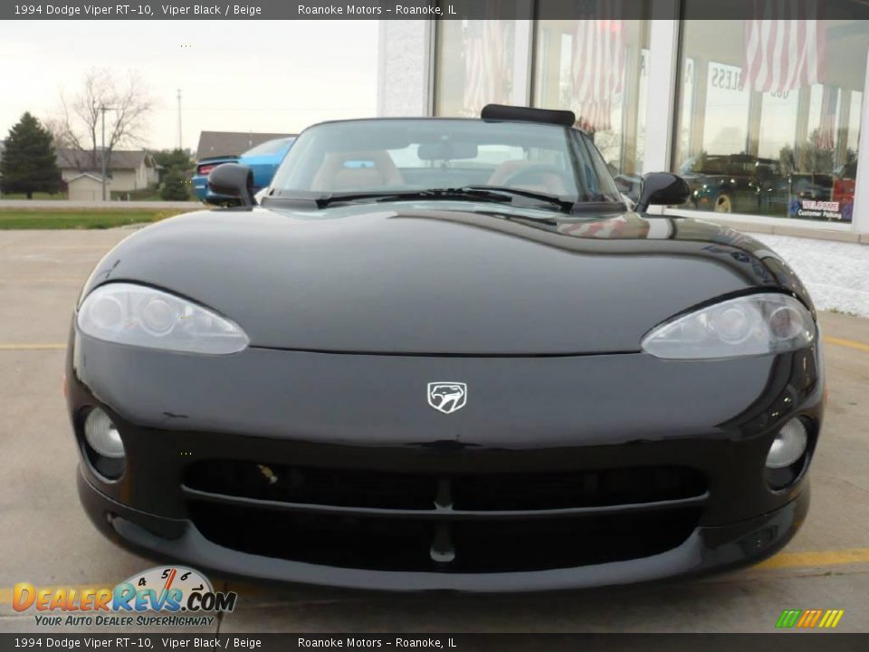 1994 Dodge Viper RT-10 Viper Black / Beige Photo #5