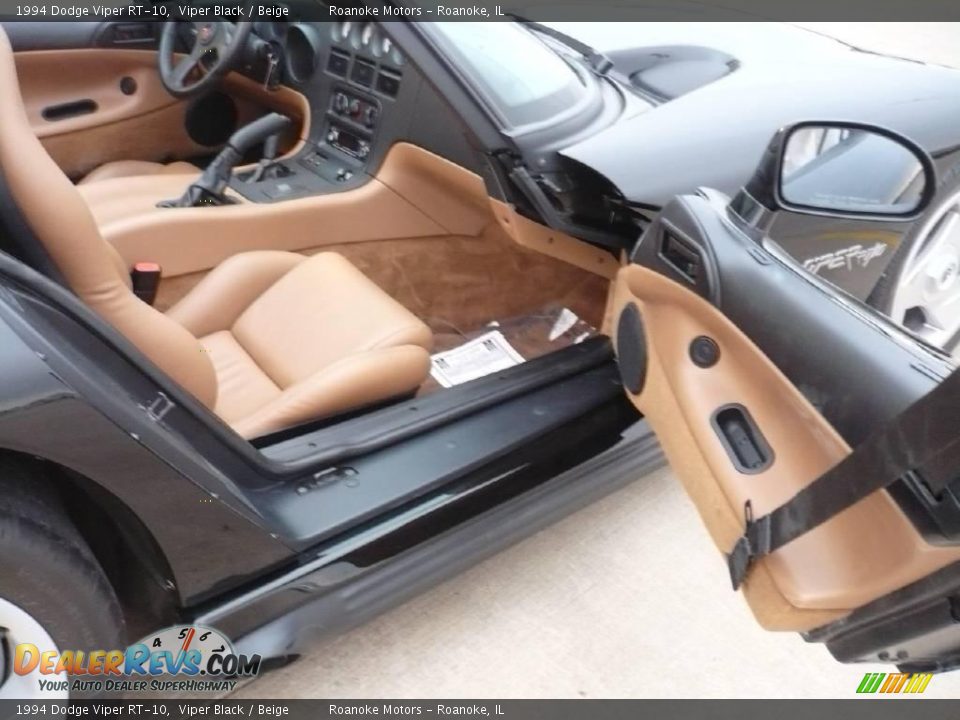 1994 Dodge Viper RT-10 Viper Black / Beige Photo #18