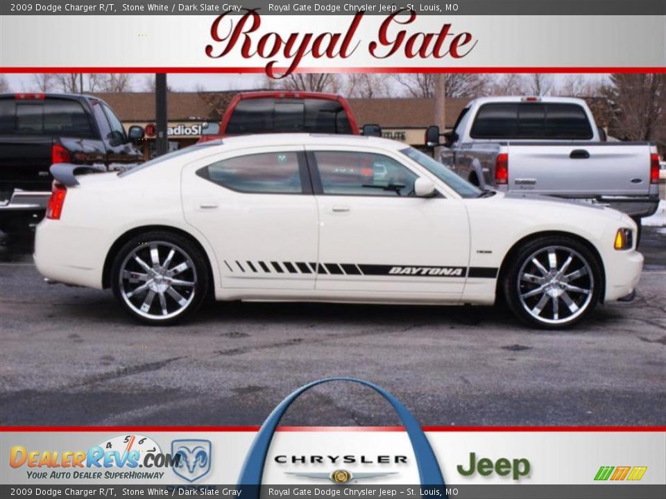 2009 Dodge Charger R/T Stone White / Dark Slate Gray Photo #1