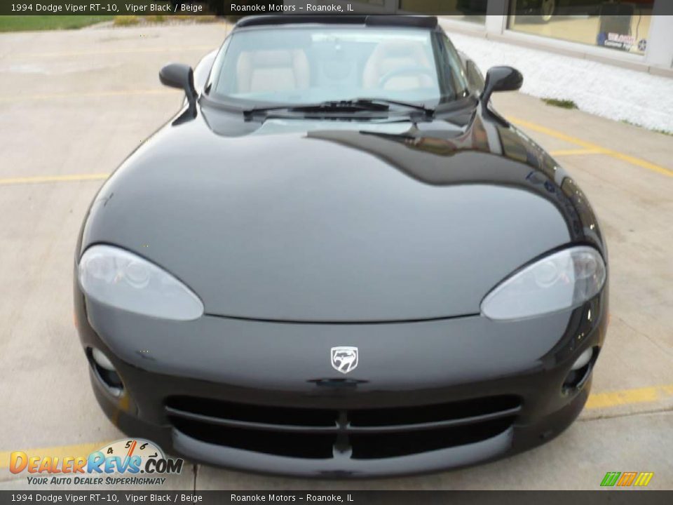 1994 Dodge Viper RT-10 Viper Black / Beige Photo #20