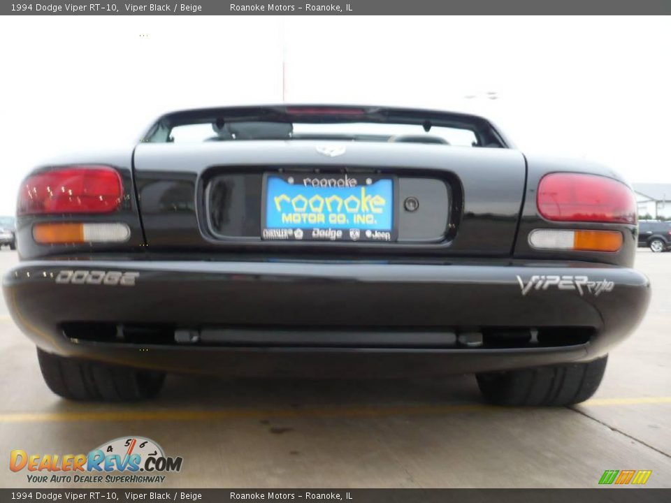 1994 Dodge Viper RT-10 Viper Black / Beige Photo #23