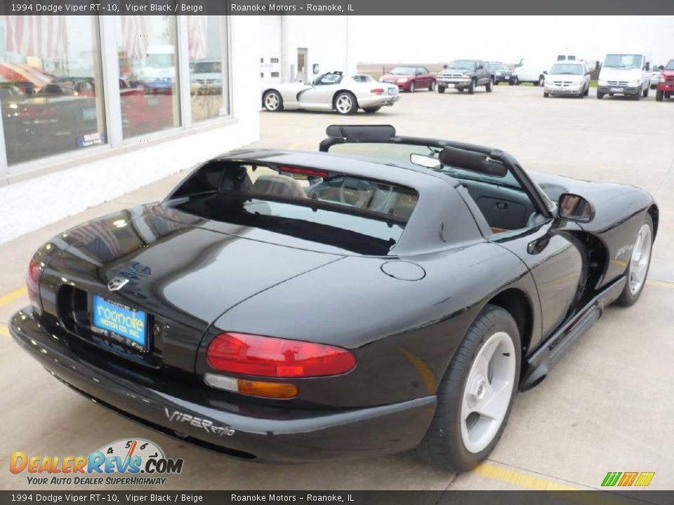 1994 Dodge Viper RT-10 Viper Black / Beige Photo #24