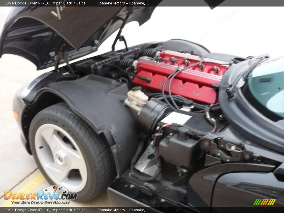 1994 Dodge Viper RT-10 Viper Black / Beige Photo #28