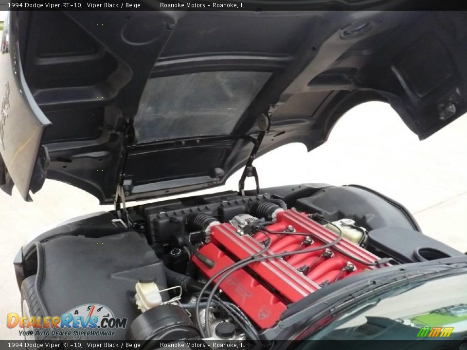 1994 Dodge Viper RT-10 Viper Black / Beige Photo #31