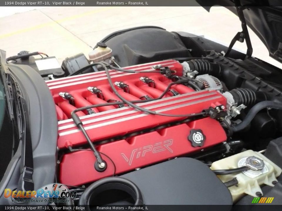 1994 Dodge Viper RT-10 Viper Black / Beige Photo #32