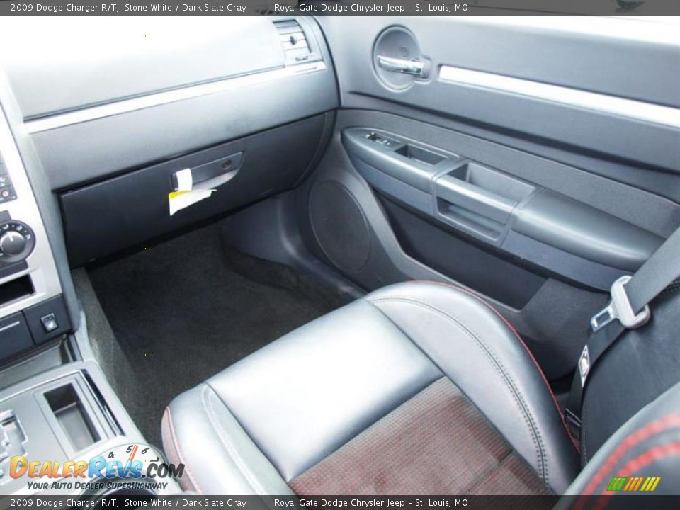 2009 Dodge Charger R/T Stone White / Dark Slate Gray Photo #13