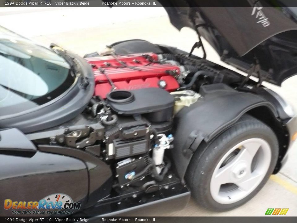 1994 Dodge Viper RT-10 Viper Black / Beige Photo #33