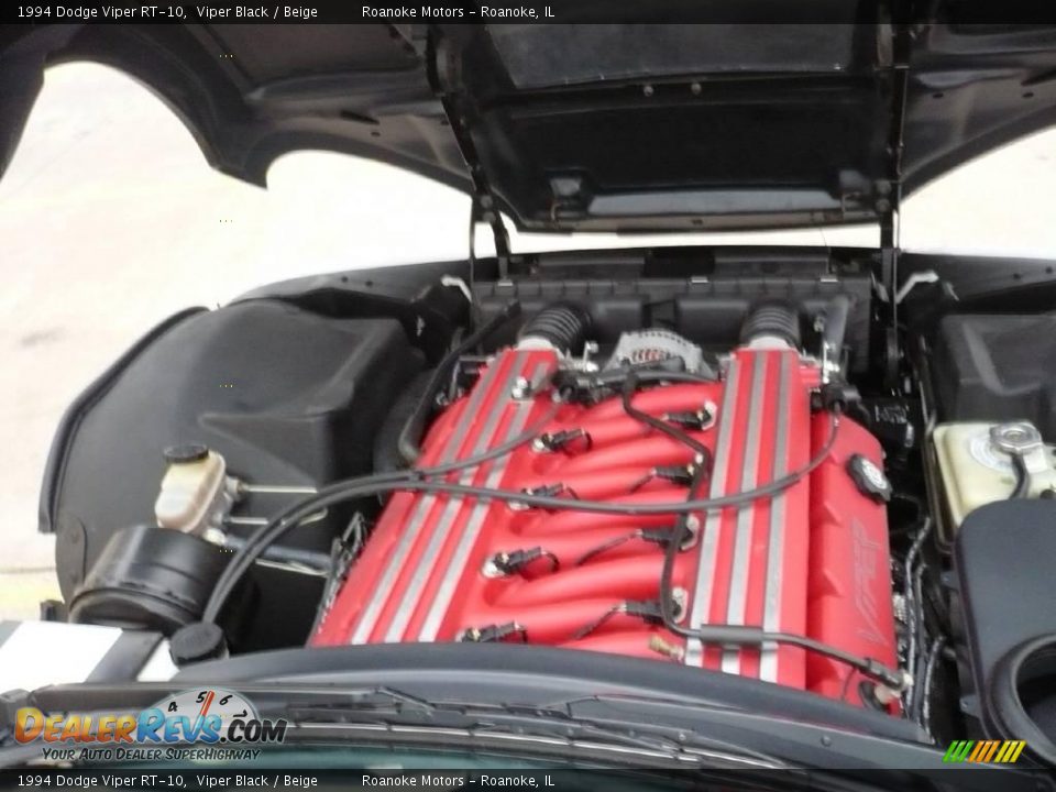 1994 Dodge Viper RT-10 Viper Black / Beige Photo #35