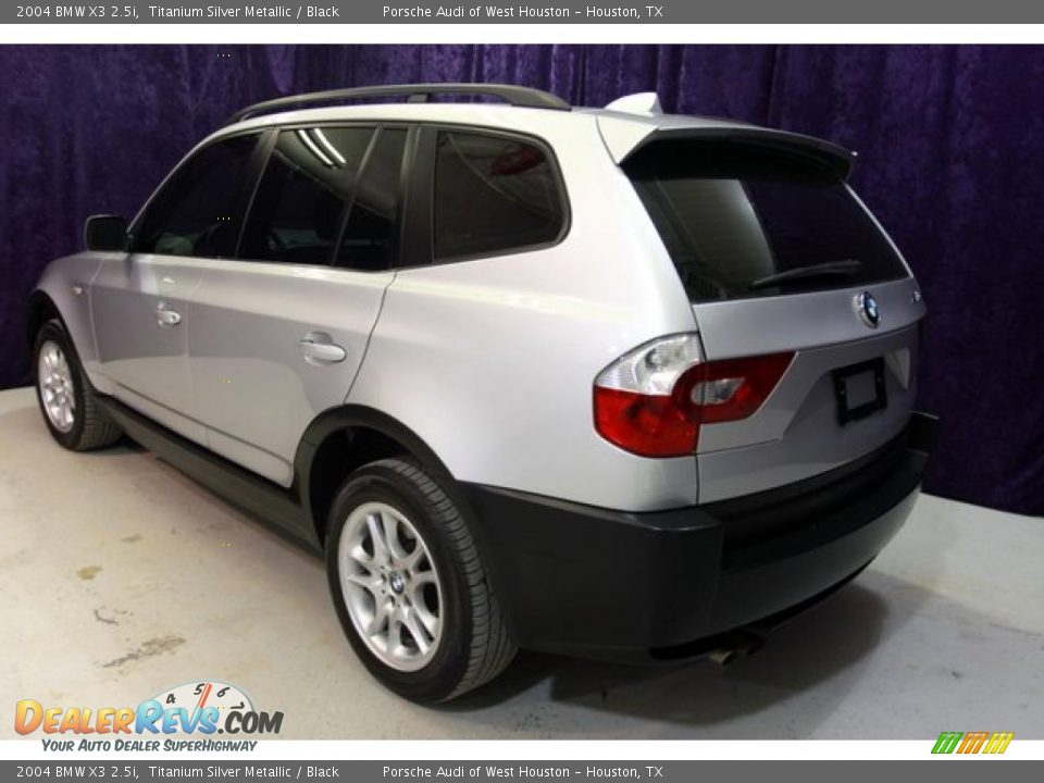 2004 BMW X3 2.5i Titanium Silver Metallic / Black Photo #3