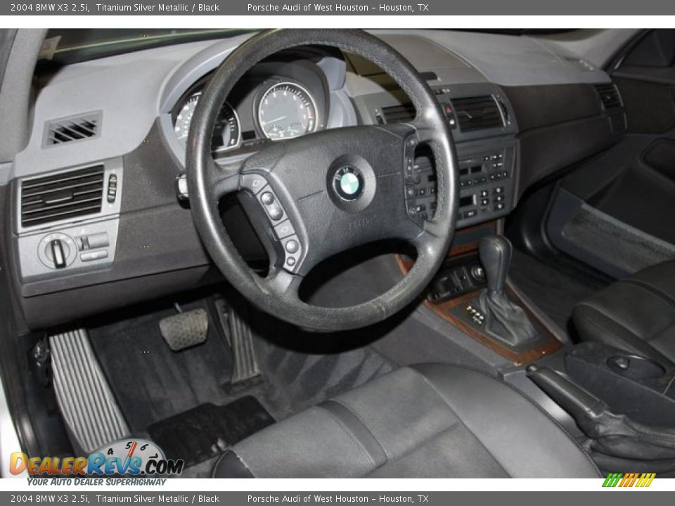 2004 BMW X3 2.5i Titanium Silver Metallic / Black Photo #5