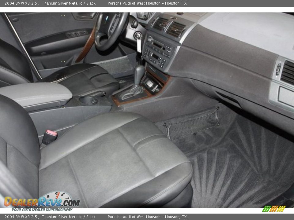 2004 BMW X3 2.5i Titanium Silver Metallic / Black Photo #6