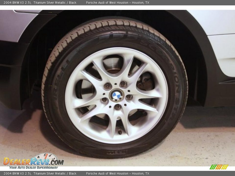 2004 BMW X3 2.5i Titanium Silver Metallic / Black Photo #9