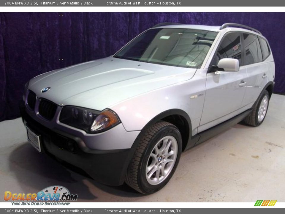 2004 BMW X3 2.5i Titanium Silver Metallic / Black Photo #10