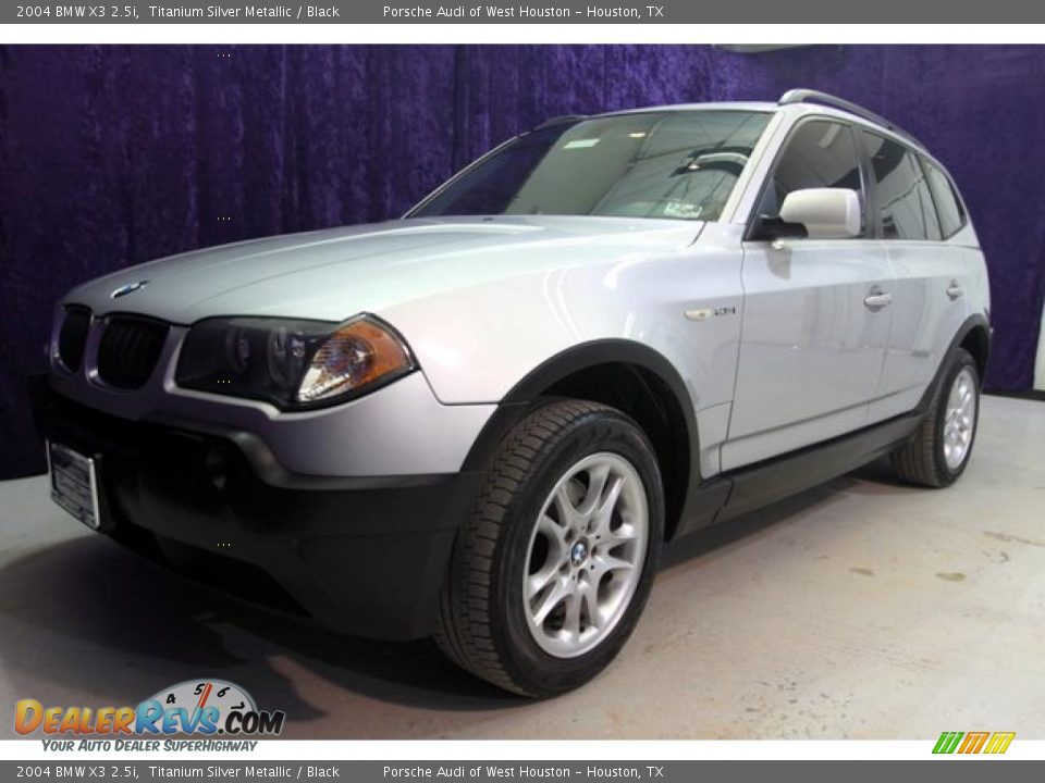 2004 BMW X3 2.5i Titanium Silver Metallic / Black Photo #11