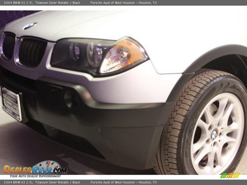 2004 BMW X3 2.5i Titanium Silver Metallic / Black Photo #12