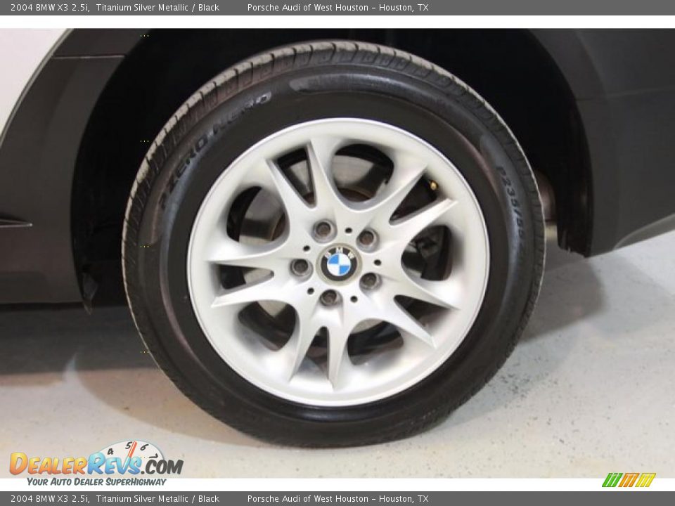 2004 BMW X3 2.5i Titanium Silver Metallic / Black Photo #13