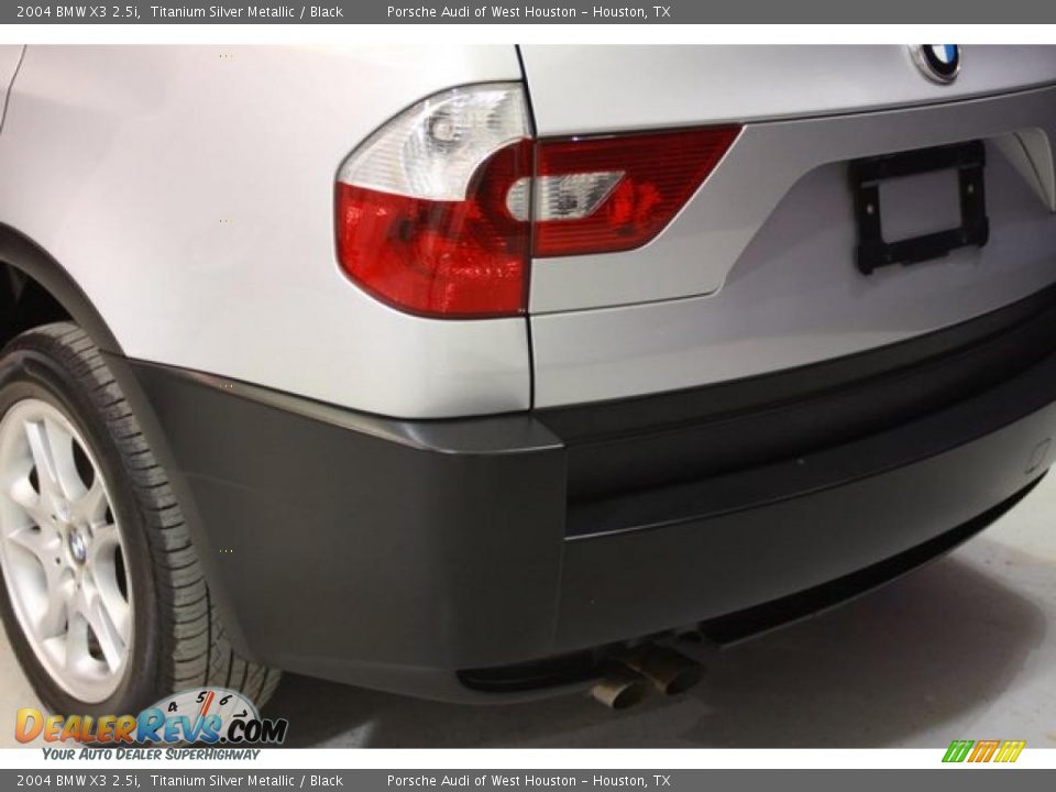 2004 BMW X3 2.5i Titanium Silver Metallic / Black Photo #14