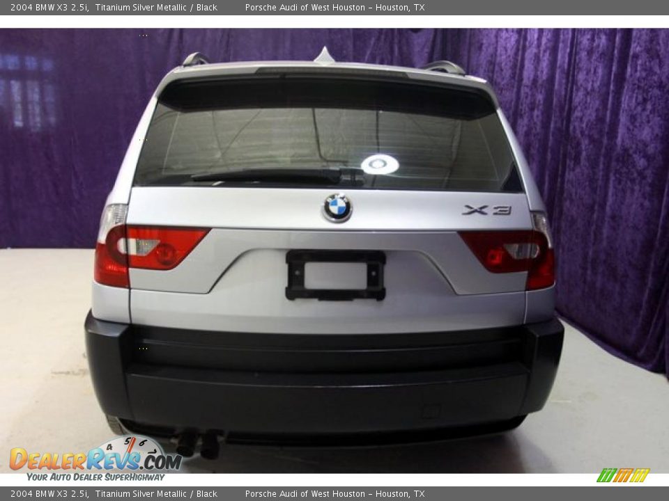 2004 BMW X3 2.5i Titanium Silver Metallic / Black Photo #15