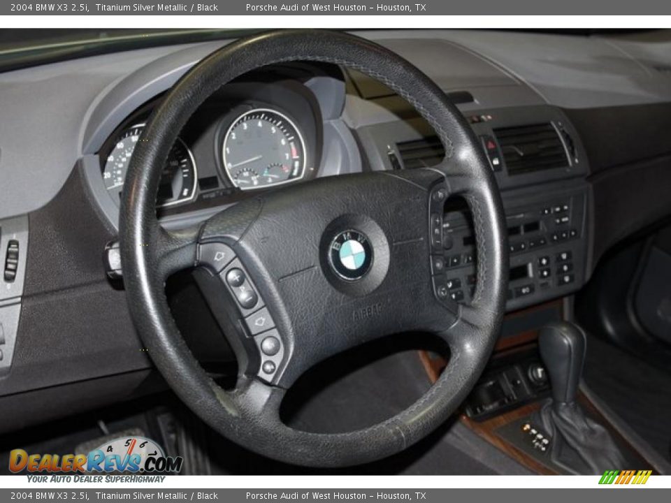 2004 BMW X3 2.5i Titanium Silver Metallic / Black Photo #17