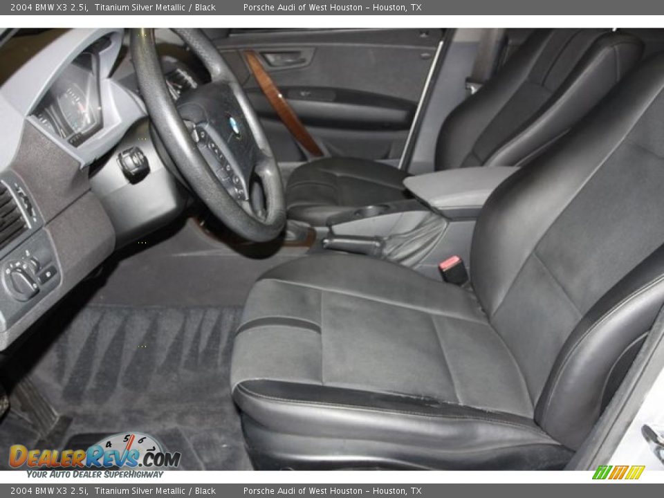 2004 BMW X3 2.5i Titanium Silver Metallic / Black Photo #18