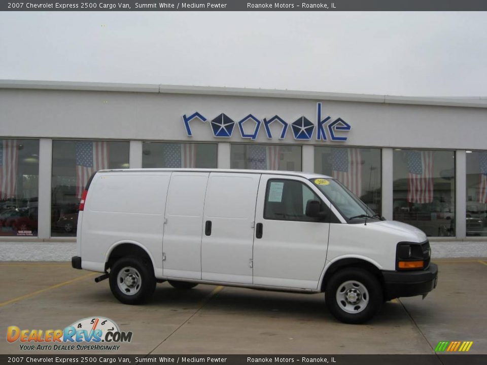 2007 Chevrolet Express 2500 Cargo Van Summit White / Medium Pewter Photo #11