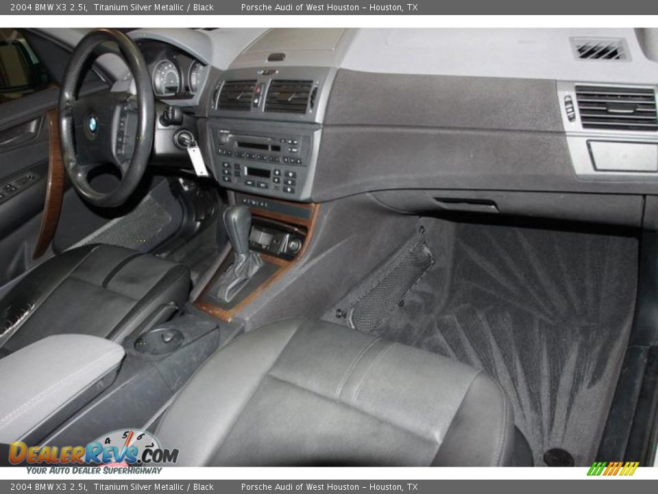 2004 BMW X3 2.5i Titanium Silver Metallic / Black Photo #36