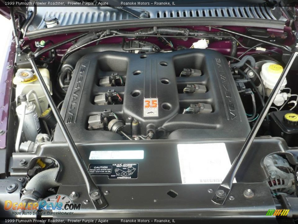 1999 Plymouth Prowler Roadster Prowler Purple / Agate Photo #17