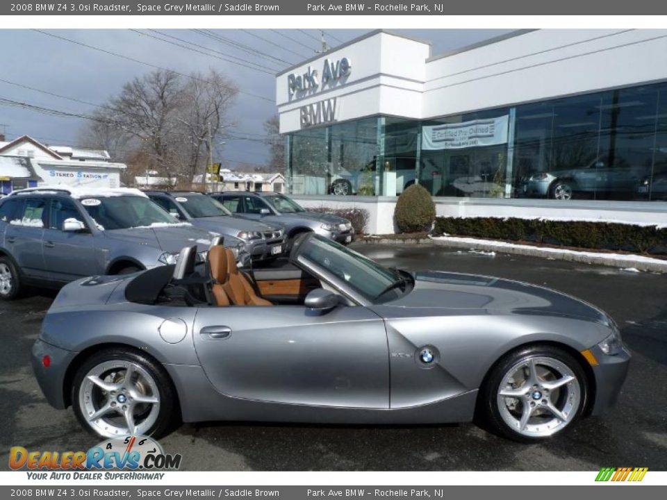 2008 BMW Z4 3.0si Roadster Space Grey Metallic / Saddle Brown Photo #1