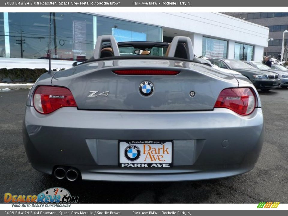 2008 BMW Z4 3.0si Roadster Space Grey Metallic / Saddle Brown Photo #8