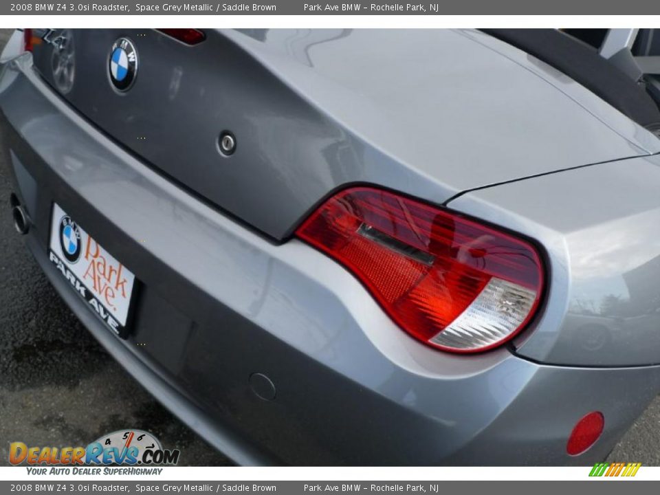 2008 BMW Z4 3.0si Roadster Space Grey Metallic / Saddle Brown Photo #13