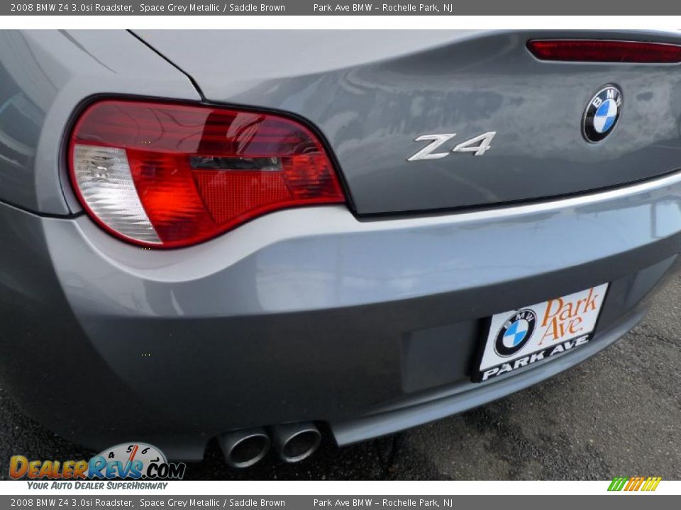 2008 BMW Z4 3.0si Roadster Space Grey Metallic / Saddle Brown Photo #15