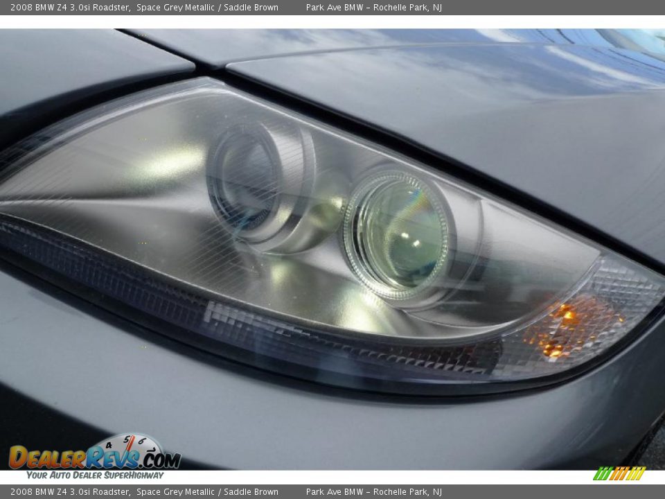 2008 BMW Z4 3.0si Roadster Space Grey Metallic / Saddle Brown Photo #16