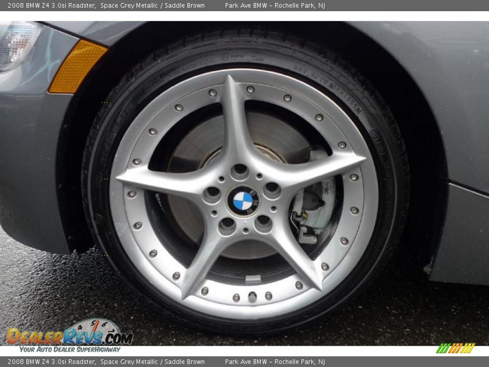 2008 BMW Z4 3.0si Roadster Space Grey Metallic / Saddle Brown Photo #20