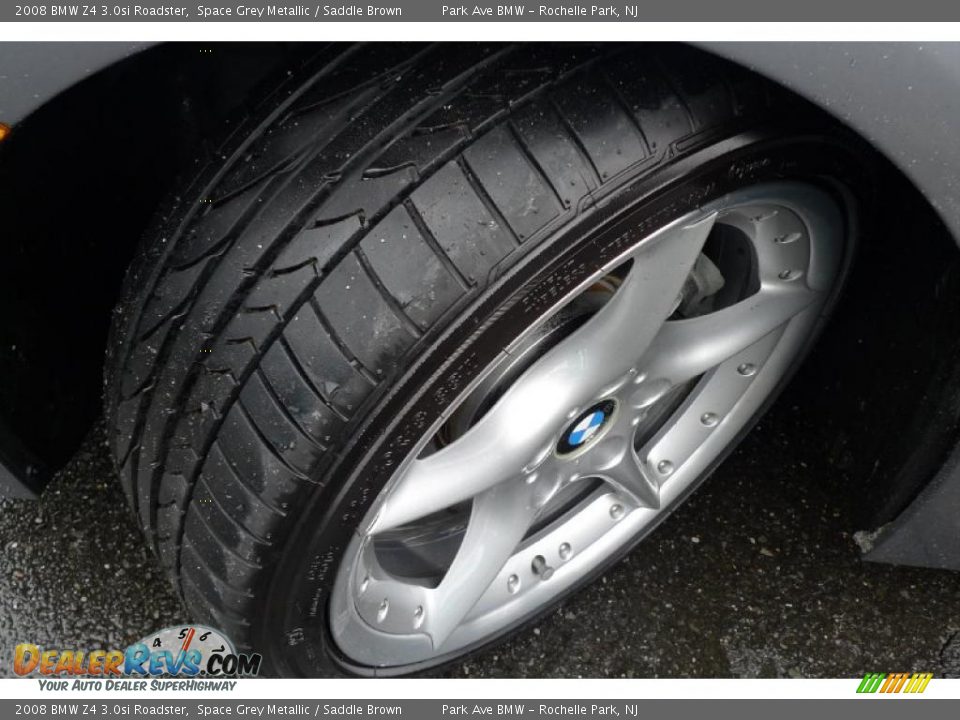 2008 BMW Z4 3.0si Roadster Space Grey Metallic / Saddle Brown Photo #24
