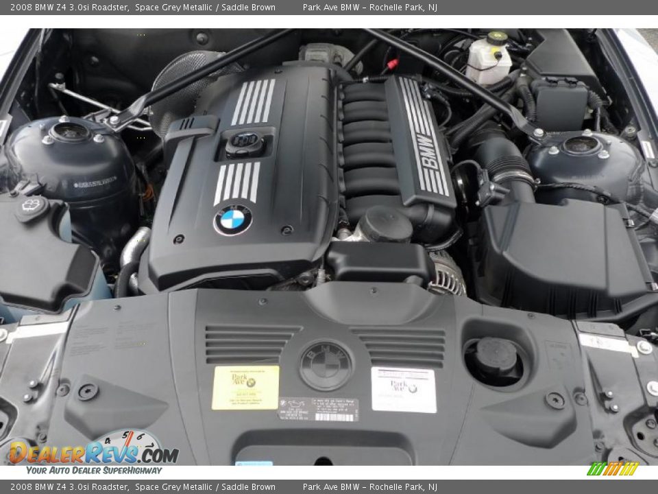 2008 BMW Z4 3.0si Roadster Space Grey Metallic / Saddle Brown Photo #25