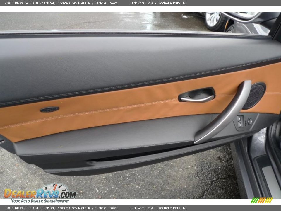 2008 BMW Z4 3.0si Roadster Space Grey Metallic / Saddle Brown Photo #28