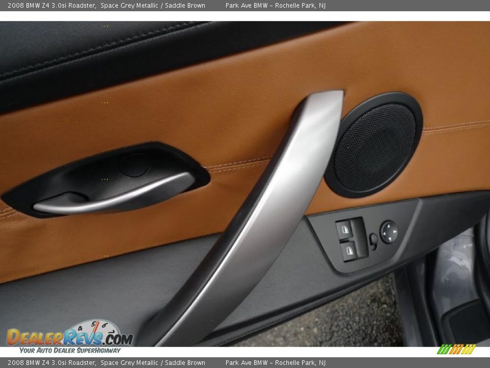 2008 BMW Z4 3.0si Roadster Space Grey Metallic / Saddle Brown Photo #29