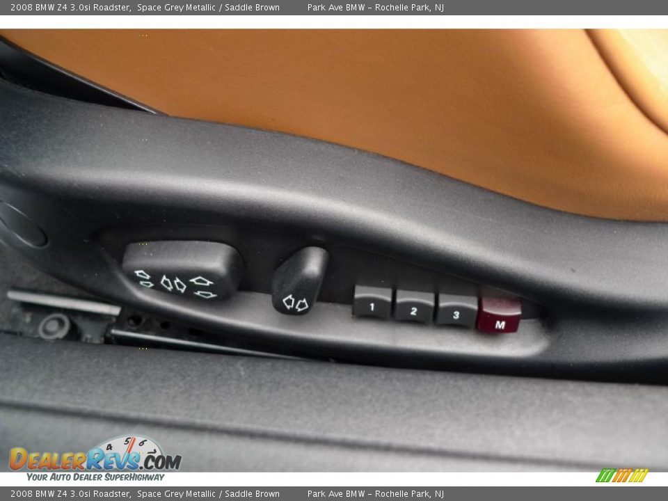 2008 BMW Z4 3.0si Roadster Space Grey Metallic / Saddle Brown Photo #32