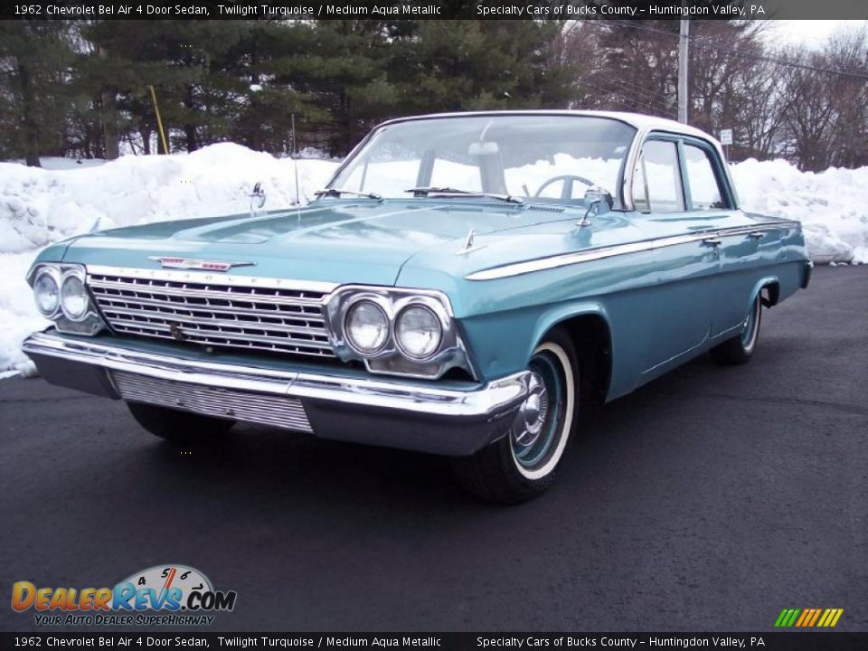 1962 Chevrolet Bel Air 4 Door Sedan Twilight Turquoise / Medium Aqua Metallic Photo #1