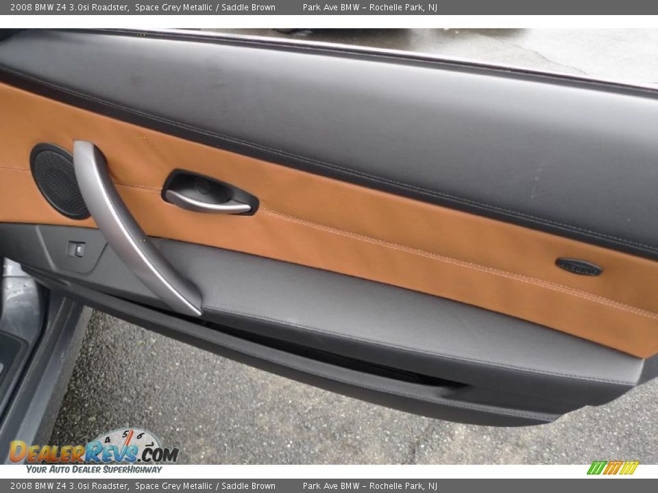 2008 BMW Z4 3.0si Roadster Space Grey Metallic / Saddle Brown Photo #35