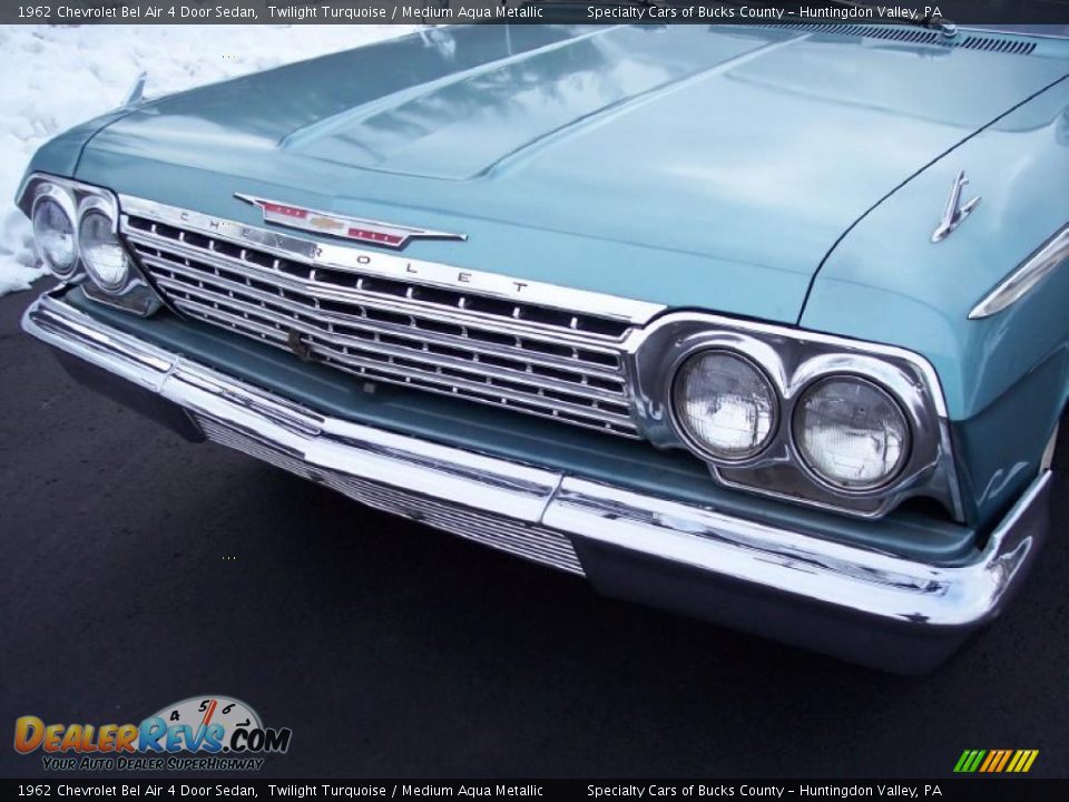 1962 Chevrolet Bel Air 4 Door Sedan Twilight Turquoise / Medium Aqua Metallic Photo #4