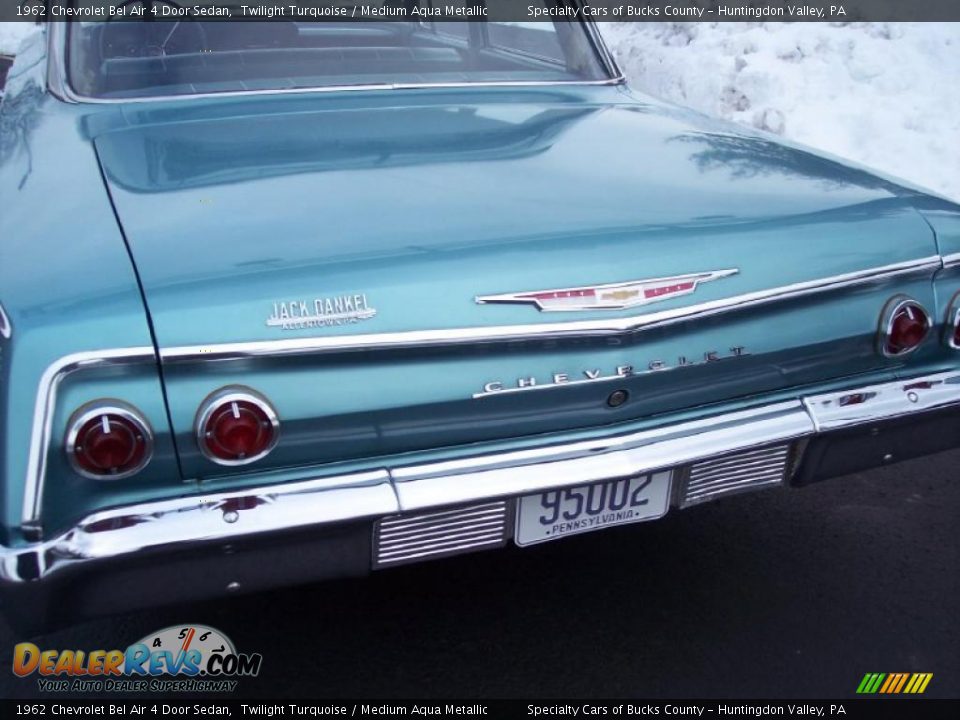 1962 Chevrolet Bel Air 4 Door Sedan Twilight Turquoise / Medium Aqua Metallic Photo #11