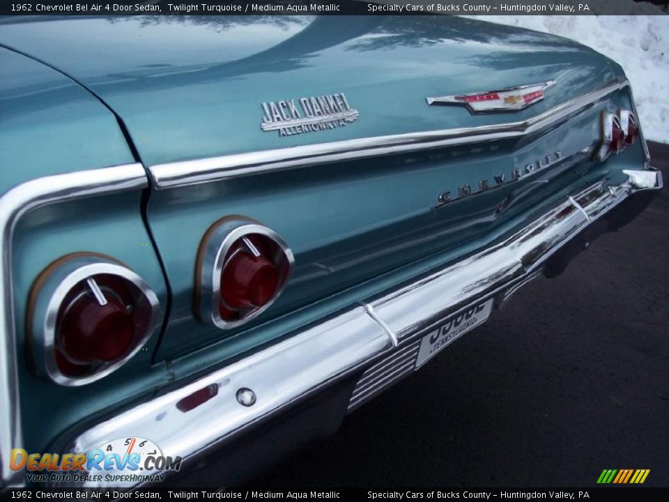 1962 Chevrolet Bel Air 4 Door Sedan Twilight Turquoise / Medium Aqua Metallic Photo #12